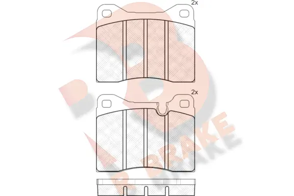 Brake Pad Set, disc brake (RB0304)