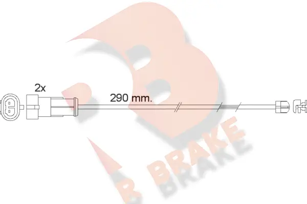 Warning Contact, brake pad wear (610468RB)