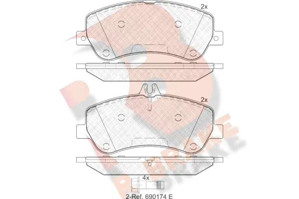 Brake Pad Set, disc brake (RB1917)