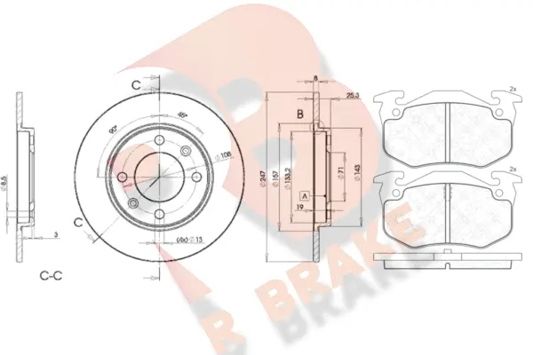 Brake Kit, disc brake (3R06494247)