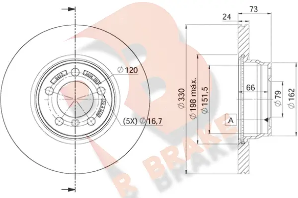Brake Disc (78RBD23417)