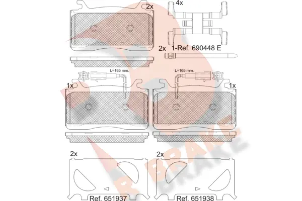 Brake Pad Set, disc brake (RB2310)