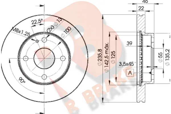 Brake Disc (78RBD23265)