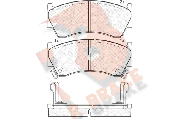 Brake Pad Set, disc brake (RB1394)