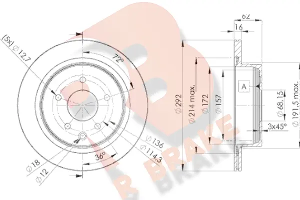 Brake Disc (78RBD22071)