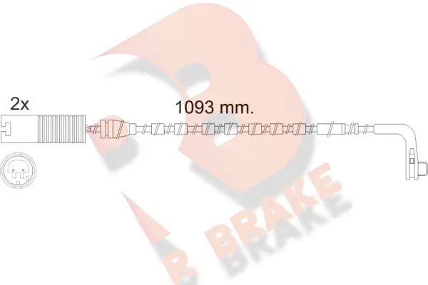 Warning Contact, brake pad wear (610475RB)