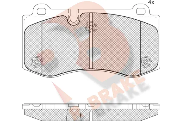 Brake Pad Set, disc brake (RB1796-071)