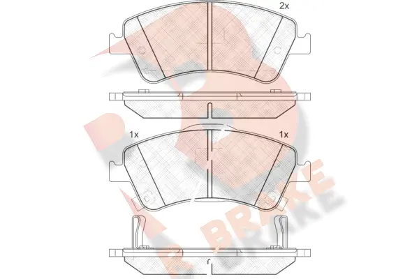 Brake Pad Set, disc brake (RB1871)