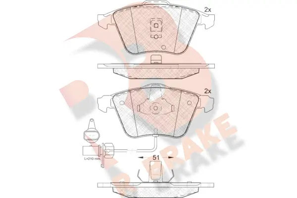Brake Pad Set, disc brake (RB1531)