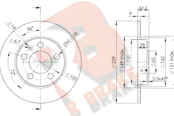 Brake Disc (78RBD25311)