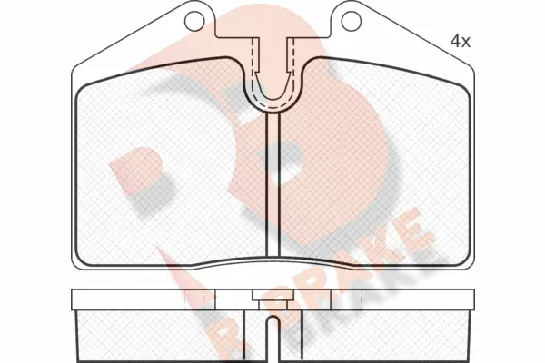 Brake Pad Set, disc brake (RB1036)