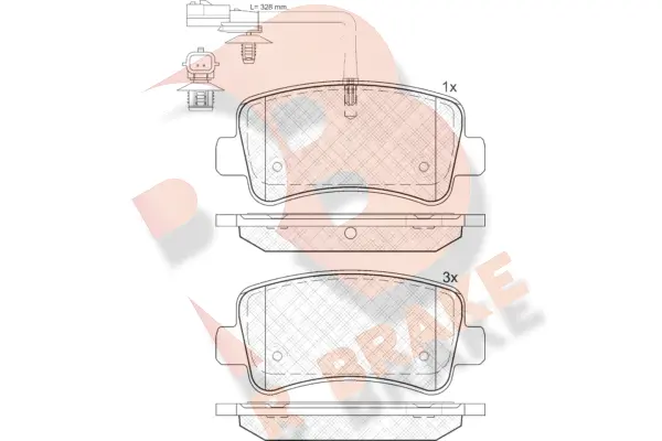 Brake Pad Set, disc brake (RB2001)