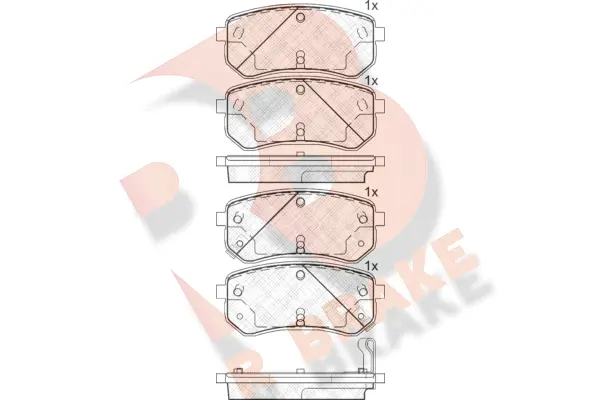 Brake Pad Set, disc brake (RB1710)