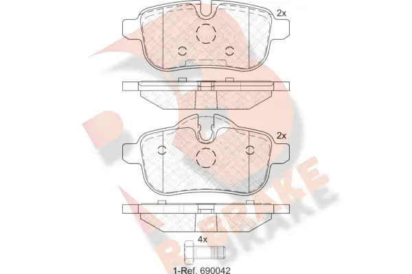 Brake Pad Set, disc brake (RB2012)