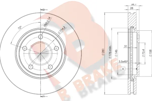Brake Disc (78RBD23002)
