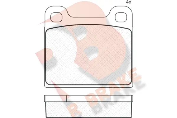 Brake Pad Set, disc brake (RB0386)
