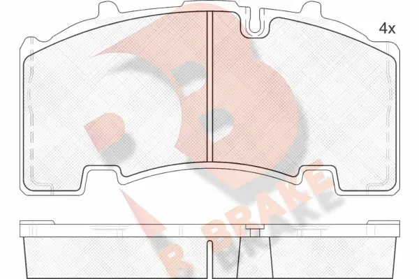 Brake Pad Set, disc brake (RB2135)