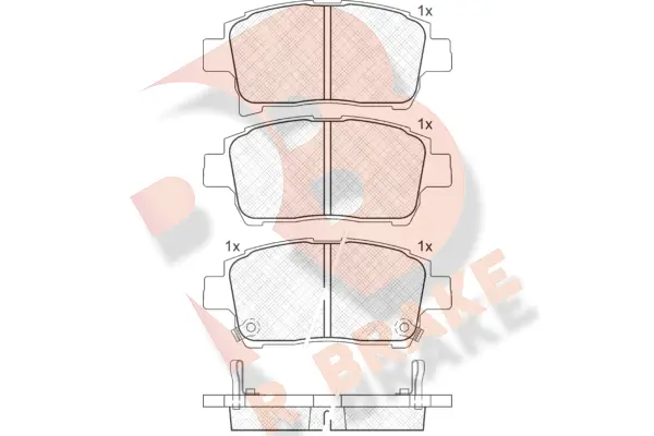 Brake Pad Set, disc brake (RB1583)