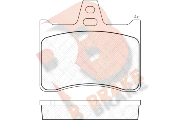 Brake Pad Set, disc brake (RB0256)