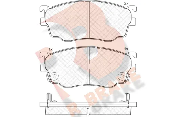 Brake Pad Set, disc brake (RB1334)