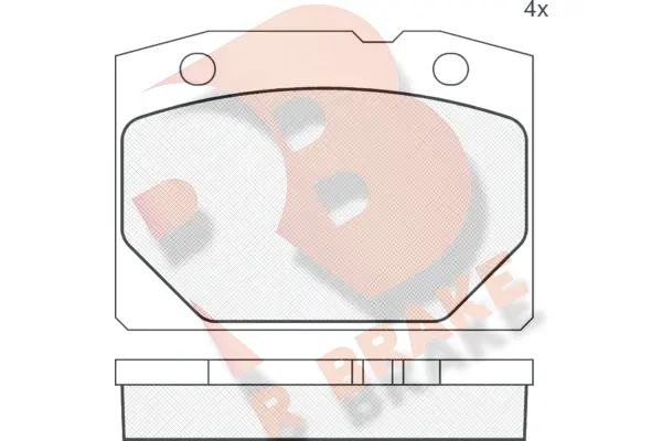 Brake Pad Set, disc brake (RB0155)