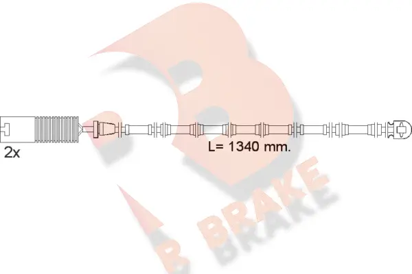Warning Contact, brake pad wear (610391RB)