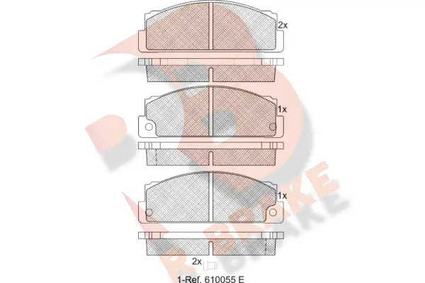 Brake Pad Set, disc brake (RB0240)
