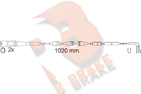 Warning Contact, brake pad wear (610555RB)