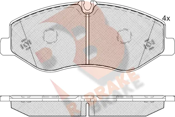 Brake Pad Set, disc brake (RB2191)