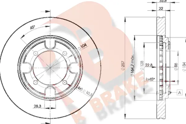 Brake Disc (78RBD22830)