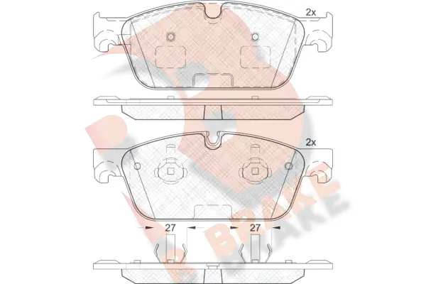 Brake Pad Set, disc brake (RB2105)