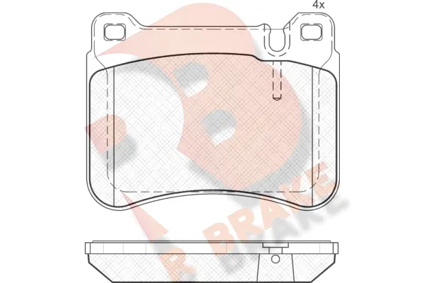 Brake Pad Set, disc brake (RB1769)