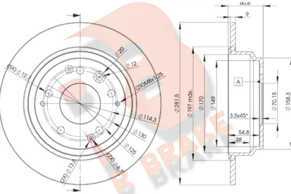 Brake Disc (78RBD22469)