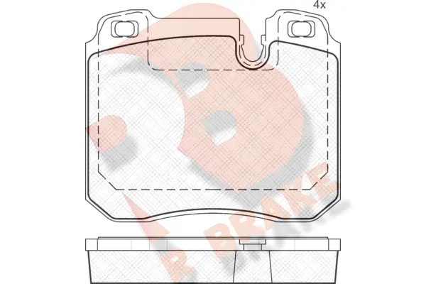 Brake Pad Set, disc brake (RB1625)