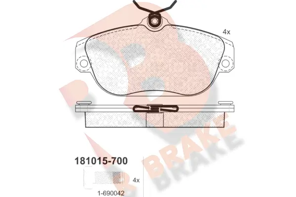 Brake Pad Set, disc brake (RB1015-700)