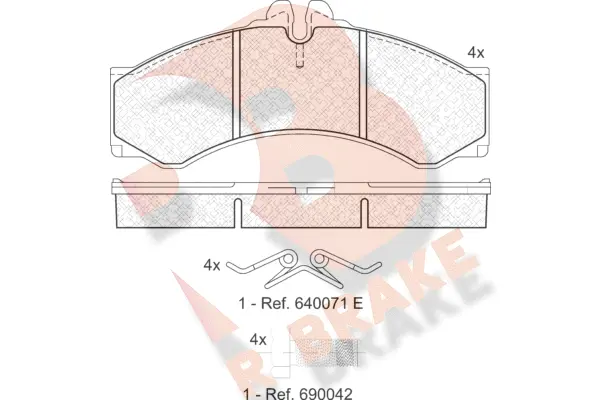 Brake Pad Set, disc brake (RB1126-204)