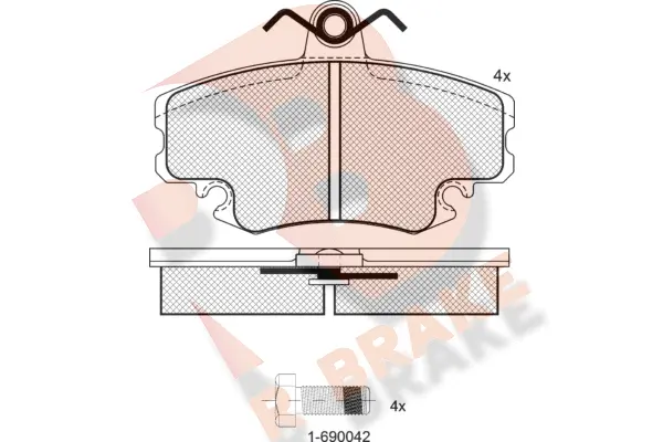 Brake Pad Set, disc brake (RB0993-204)