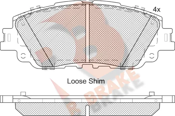 Brake Pad Set, disc brake (RB2307)