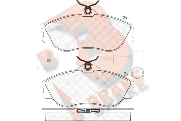 Brake Pad Set, disc brake (RB0873-202)