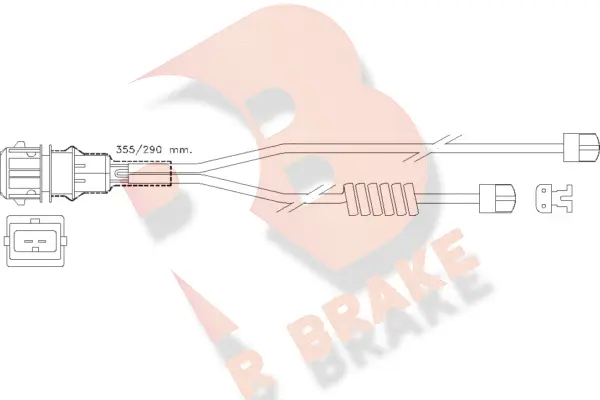 Warning Contact, brake pad wear (610254RB)