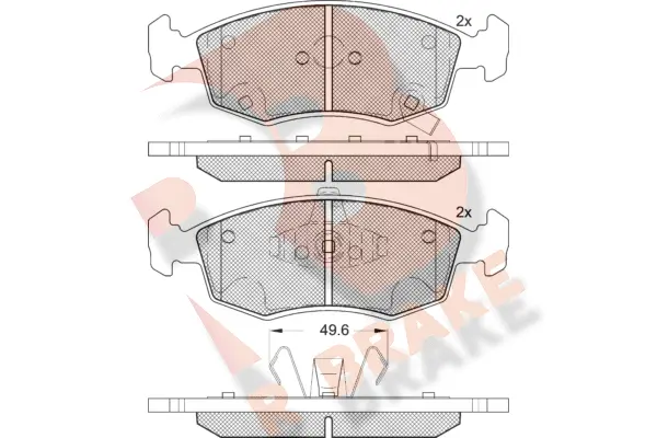 Brake Pad Set, disc brake (RB2225)