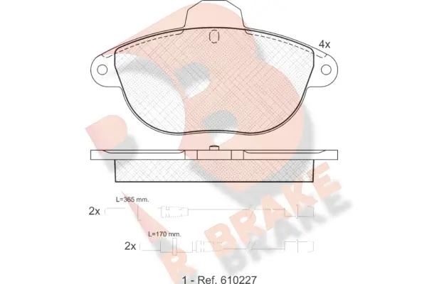 Brake Pad Set, disc brake (RB1154)