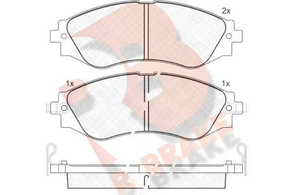 Brake Pad Set, disc brake (RB1260)