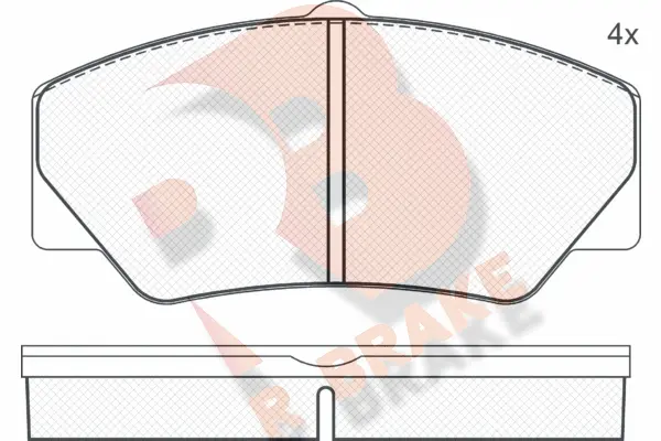 Brake Pad Set, disc brake (RB0542)