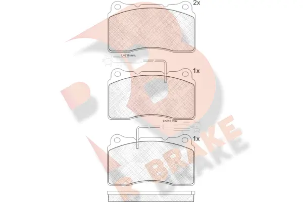 Brake Pad Set, disc brake (RB1515)