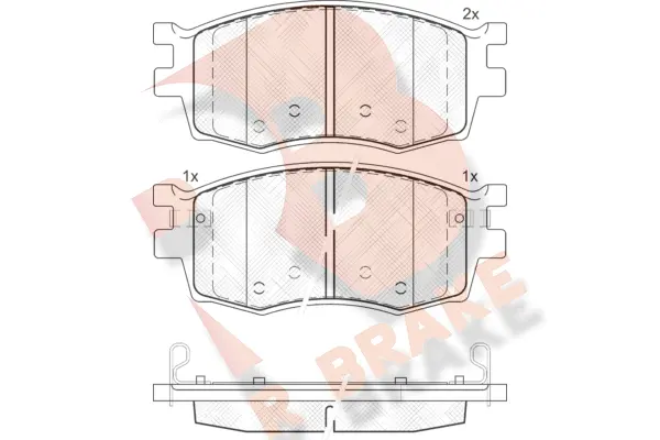 Brake Pad Set, disc brake (RB1711)