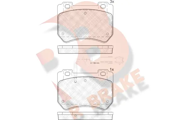 Brake Pad Set, disc brake (RB1932)