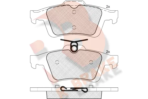 Brake Pad Set, disc brake (RB1744-396)