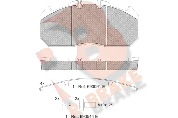 Brake Pad Set, disc brake (RB1405-066)