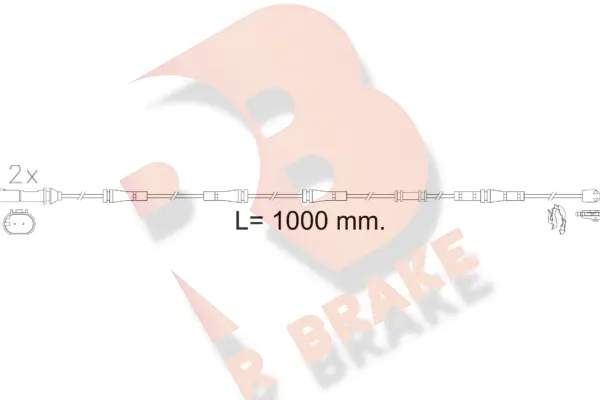 Warning Contact, brake pad wear (610617RB)